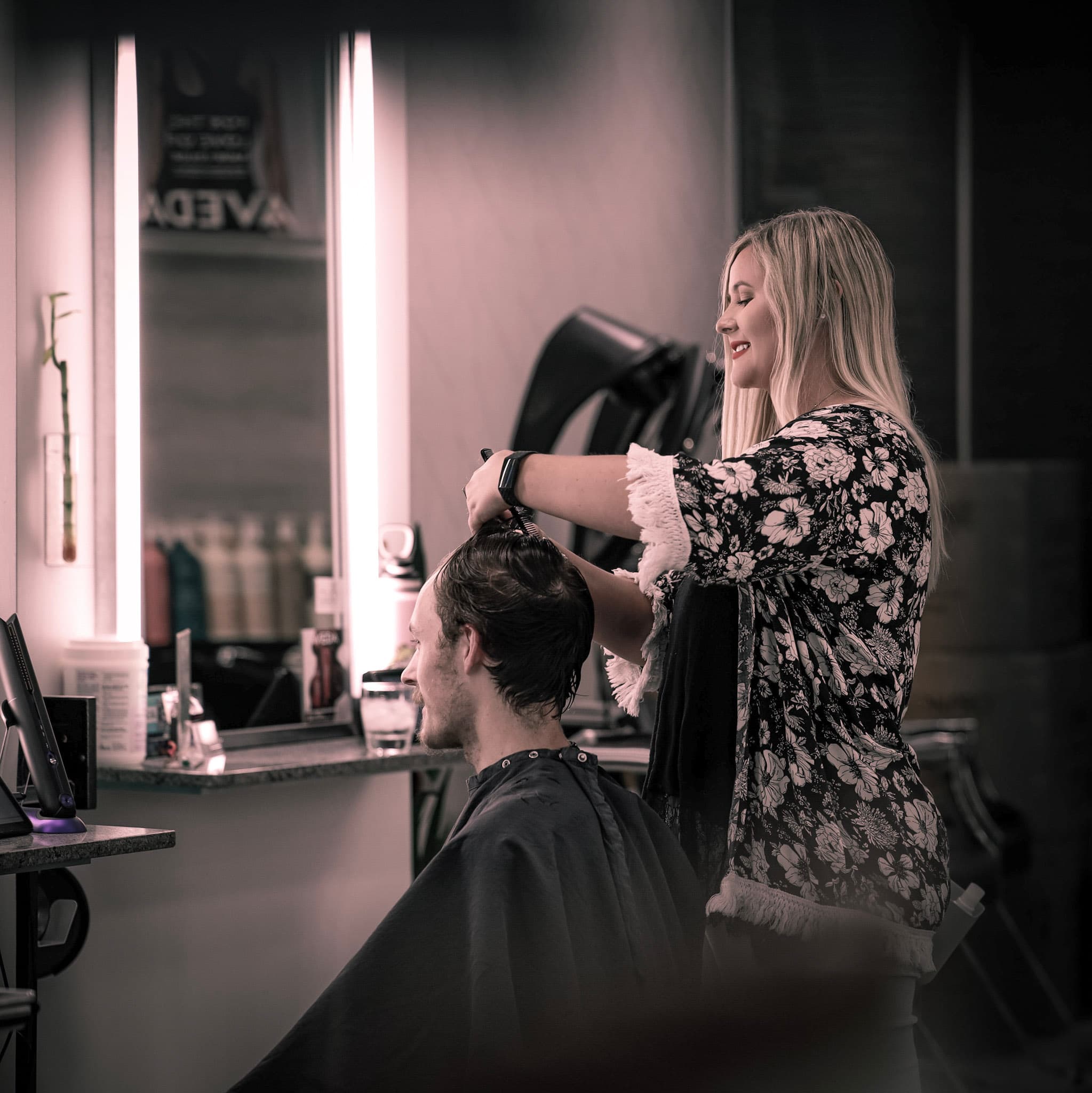 Stylist at work
